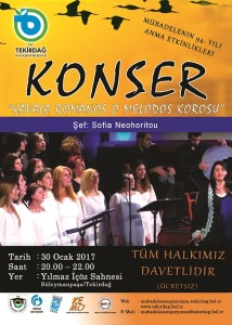 YUNANİSTAN KONSERİ AFİŞİ